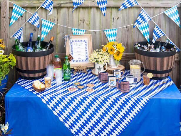 How to Set Up a Backyard Oktoberfest Party Bar | HGTV