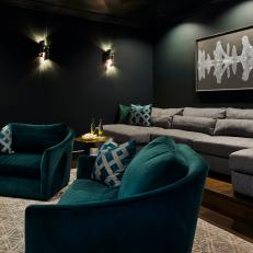 This Custom Home Theater Uses Lighting as an Architectural Element