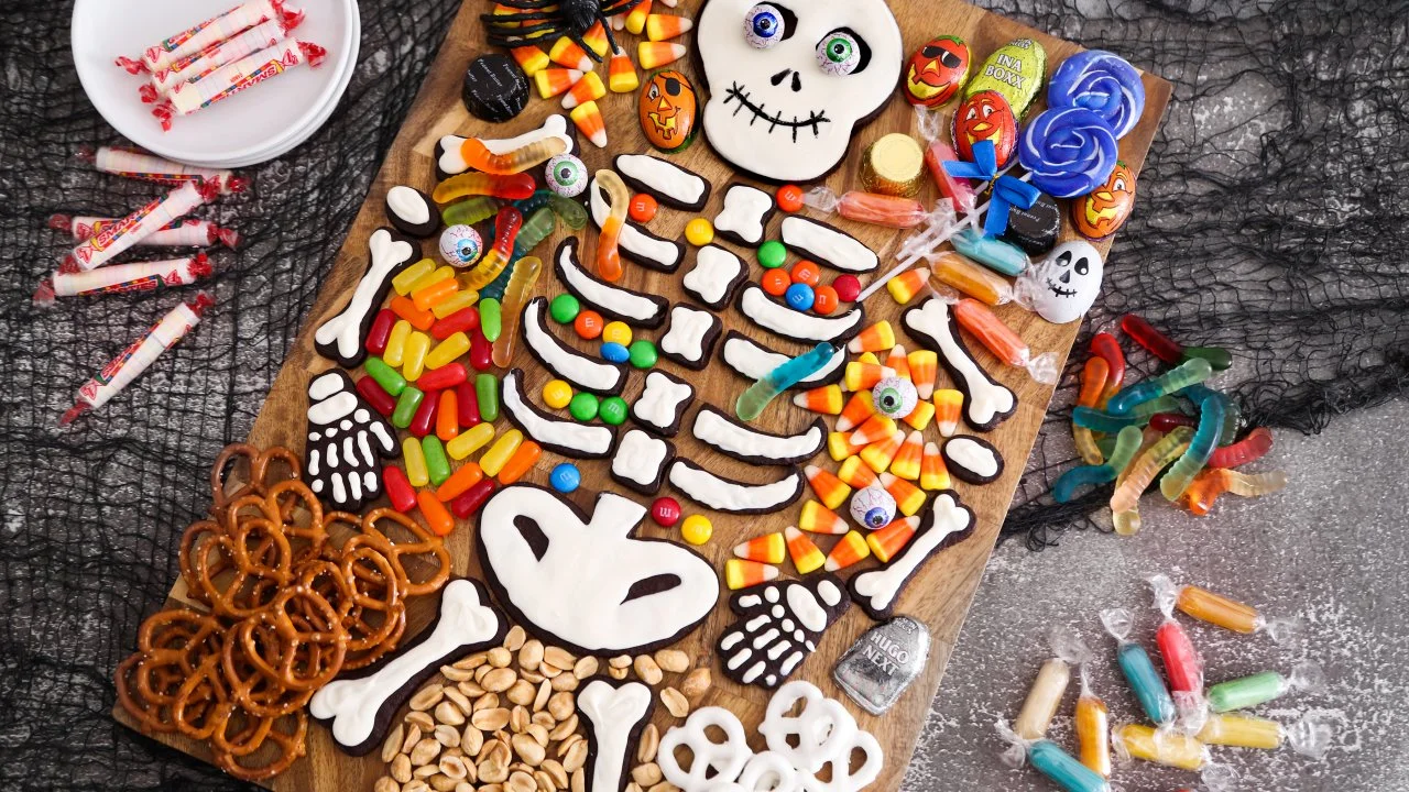 How to Make a Skeleton Cookie Charcuterie Board for Halloween | HGTV