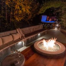 Outdoor Lounge With Fire Pit