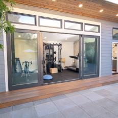 Home Gym With Sliding Door