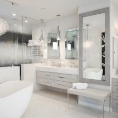 Glamorous Bathroom With Double Vanity