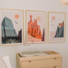 Neutral Nursery With Nature Art