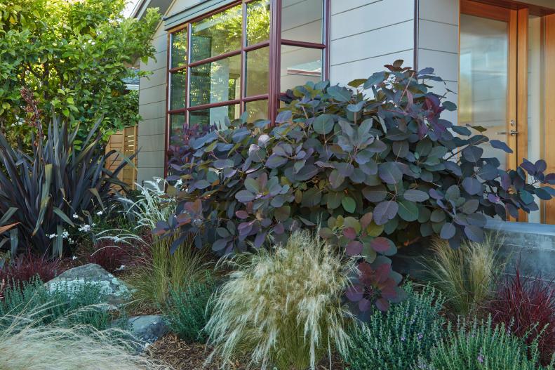 Entryway and Flower Bed