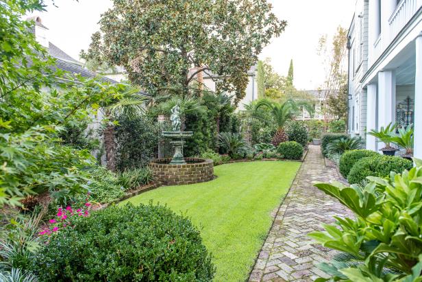 Brick Path and Garden