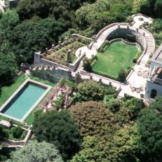 Formal Gardens and Pool Overview