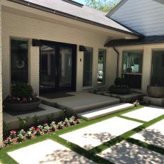 Classic Courtyard With Container Garden