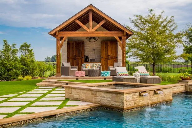 Rustic Outdoor Pool Areas