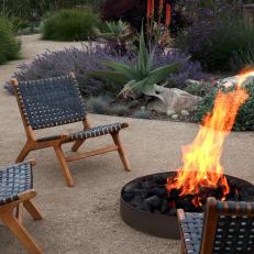 Backyard With Fire Pit