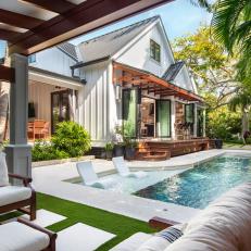 Tropical Open Air Pool House
