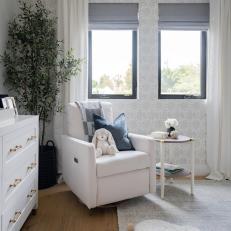 Gray Transitional Nursery With Bunny