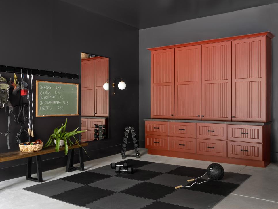 Red and Black Home Gym
