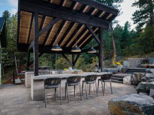 <center>The Patio and Outdoor Kitchen Are an Entertainer's Dream</center>