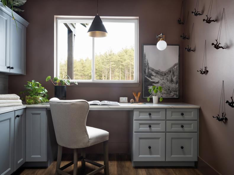 Desk in Laundry Room