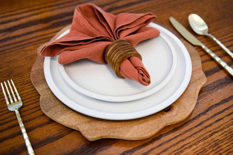Thanksgiving Leaf Napkin Folding Technique HGTV