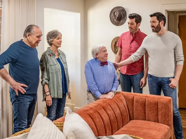 CELEBRITY IOU SEASON 3, LOS ANGELES - EP 308 REVEAL DAY. FEATURING LESLIE JORDAN. The homeowners arrive and the reveal process begins to much excitement! As seen on Celebrity IOU Season 3.