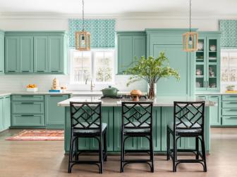 Traditional Light Blue Kitchen