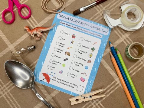 Keep the Kids Busy Indoors With Our Rainy Day Scavenger Hunt