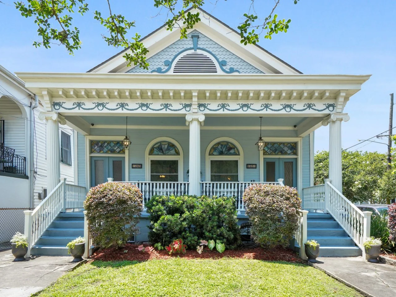 Blue Victorian House
