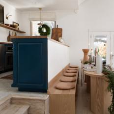 Kitchen and Dining Area With Garland