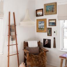 Eclectic Sitting Area and Gallery Wall