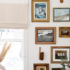 Eclectic Gallery Wall With Brush