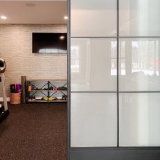 Home Gym With Sliding Door
