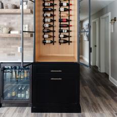Wine Rack in Cabinet
