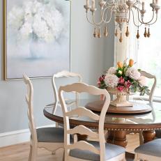 Gray French Country Breakfast Nook