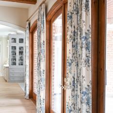 Blue French Country Curtains