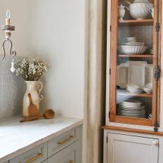 White French Country Kitchen With Pitcher