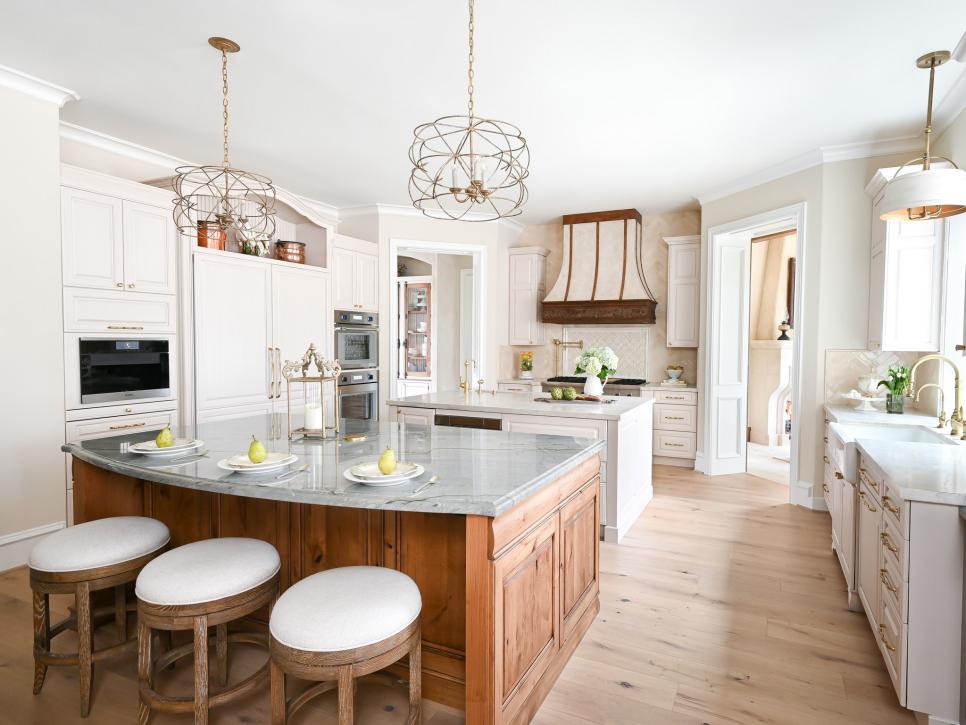 White French Country Chef Kitchen