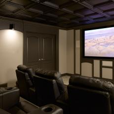 Home Theatre Room With Plush Seats