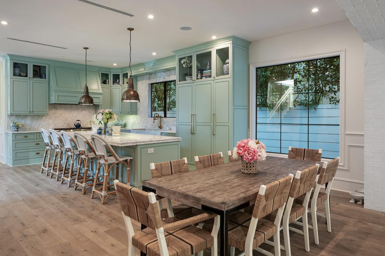 Glam Sage Green LA Kitchen, 2022