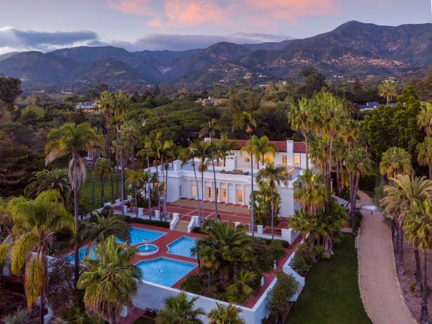 Montecito Mansion Featured in "Scarface" With Persian Gardens | 2022 | HGTV