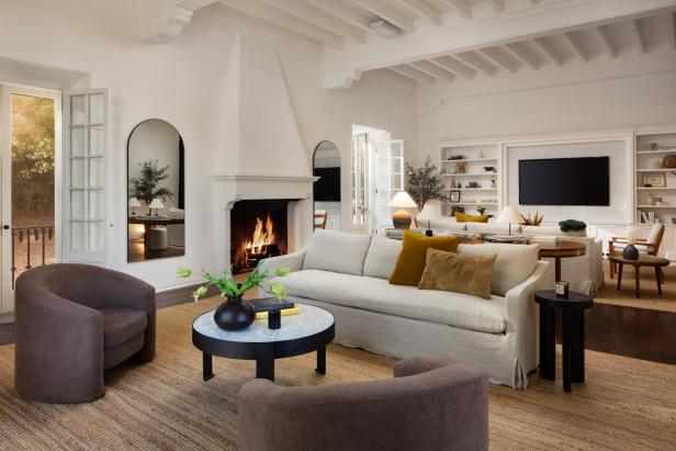 Modern and Neutral Living Room | HGTV