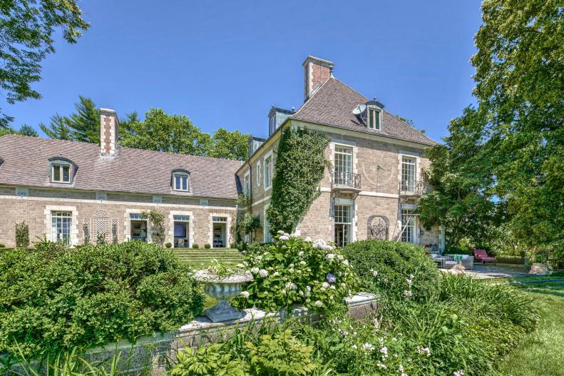 Stone Mansion Rear and Garden