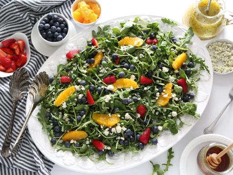 Arugula Salad With Homemade Orange Poppy Seed Dressing