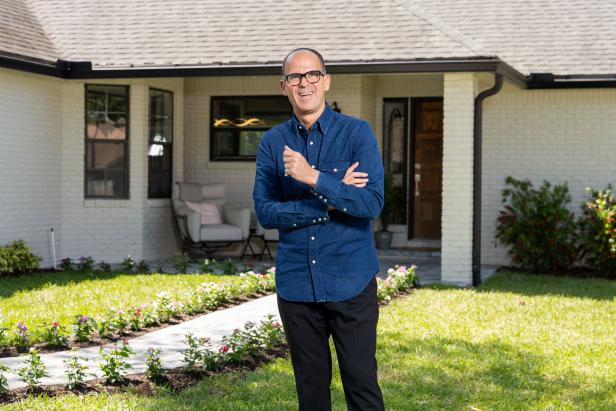 As seen on HGTV’s The Renovator, Marcus Lemoni reveals a newly renovated home to the Fowler’s after much negotiating and months of hard work. In this room, they knocked down the wall dividing the two rooms to open a larger family room