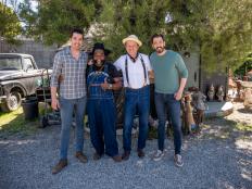 John C Reilly, along with Drew and Jonathan Scott, reveal the renovated home to John's friend Johnny, as seen on Celebrity IOU.