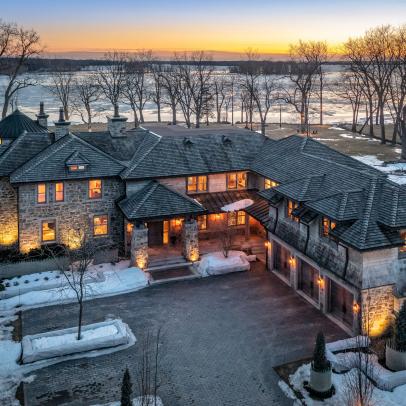 Canadian Waterfront Estate Exterior