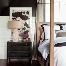 Black and White Transitional Bedroom
