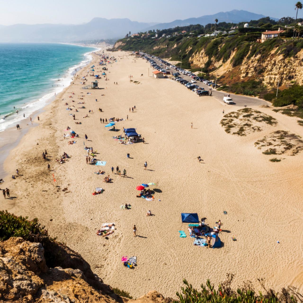 Where did California's beaches get their sand?