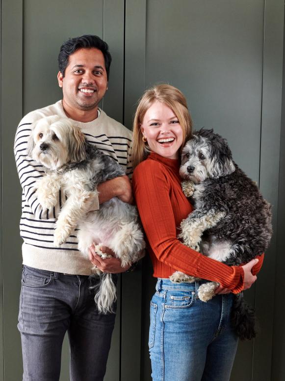 Family Portrait in Traditional Kitchen