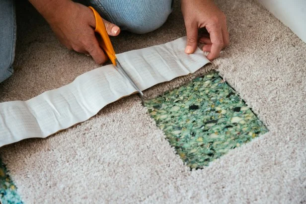 Learn how to patch and repair stained carpeting.