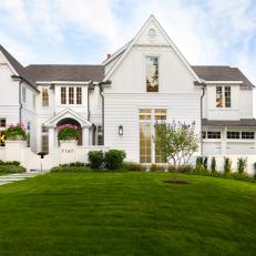 White Traditional Home Exterior
