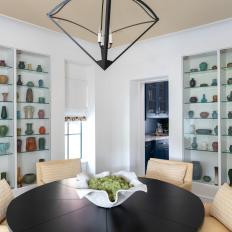 Dining Room With Ceramic Collection
