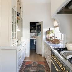 Transitional Kitchen Hall and Pantry