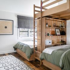 Contemporary Bedroom With Punching Bag