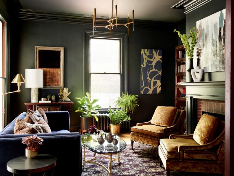 Forest Green Living Room